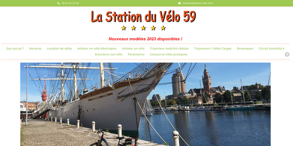 Creation site internet - Station du vélo 59 - PSF Informatique